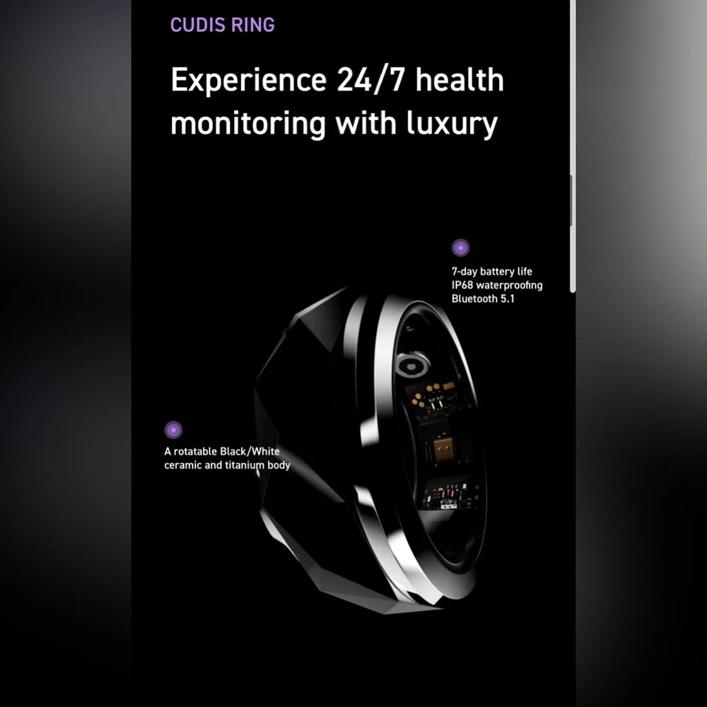 CUDIS SMART RING, wellness tracking ring